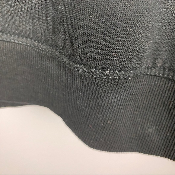 Zara Knit Bell Sleeve Cotton Oversized Turtleneck Sweater Small Black - Picture 9 of 11